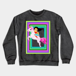 Frame In Unicorn and Super Crewneck Sweatshirt